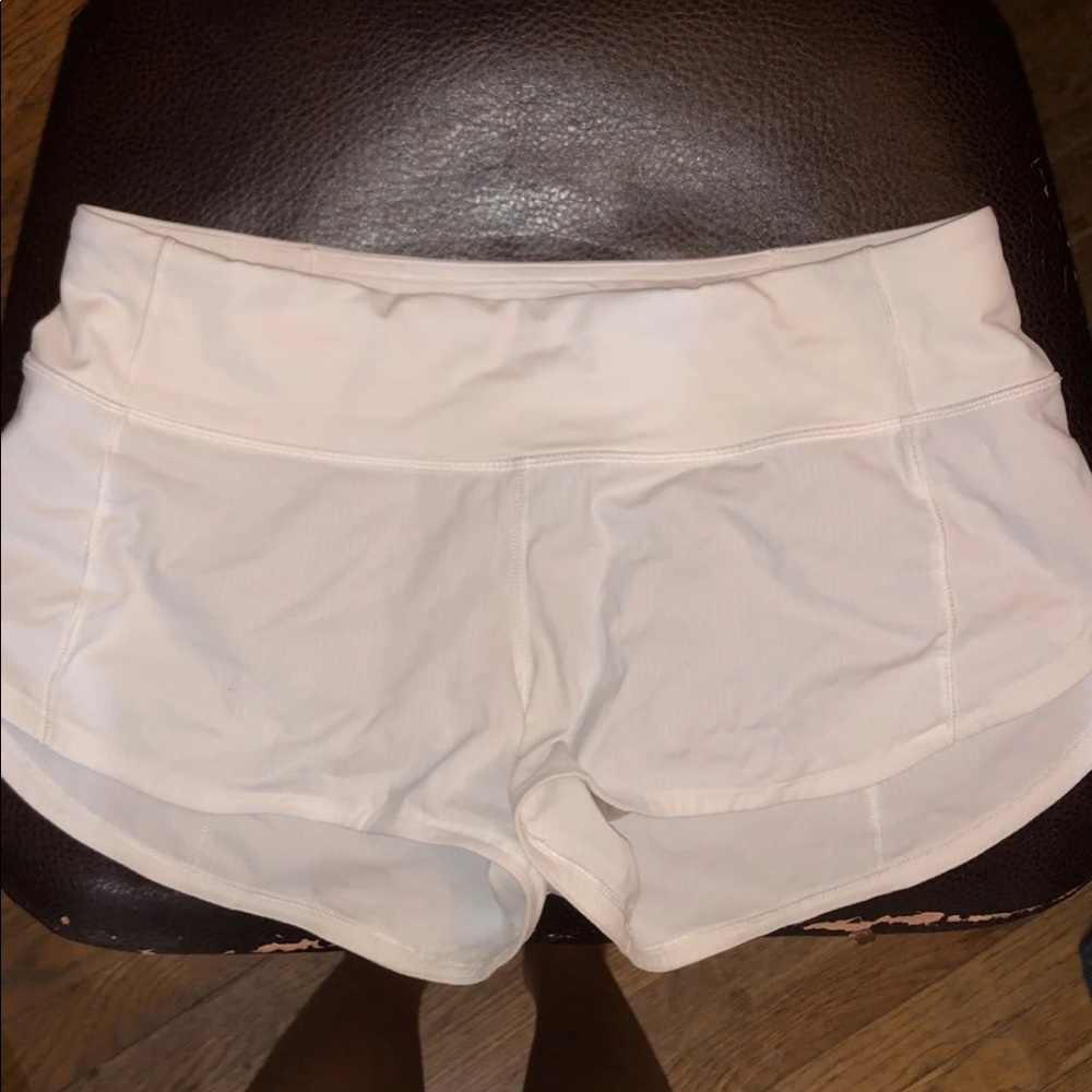 White Lululemon Shorts